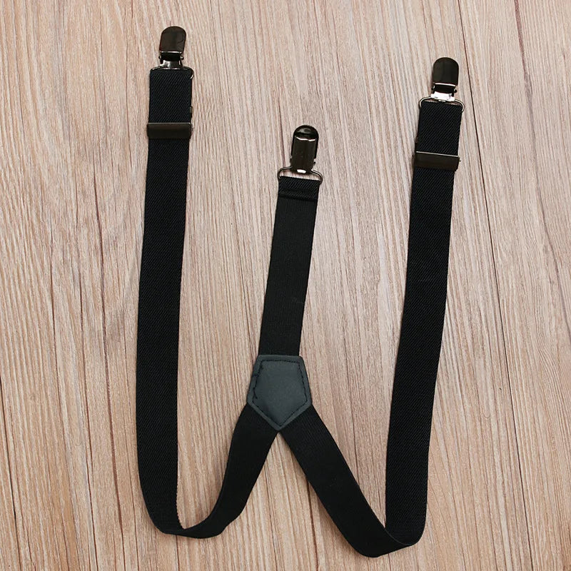 3 Piece Set - Jeans, White Button Down, and Suspenders