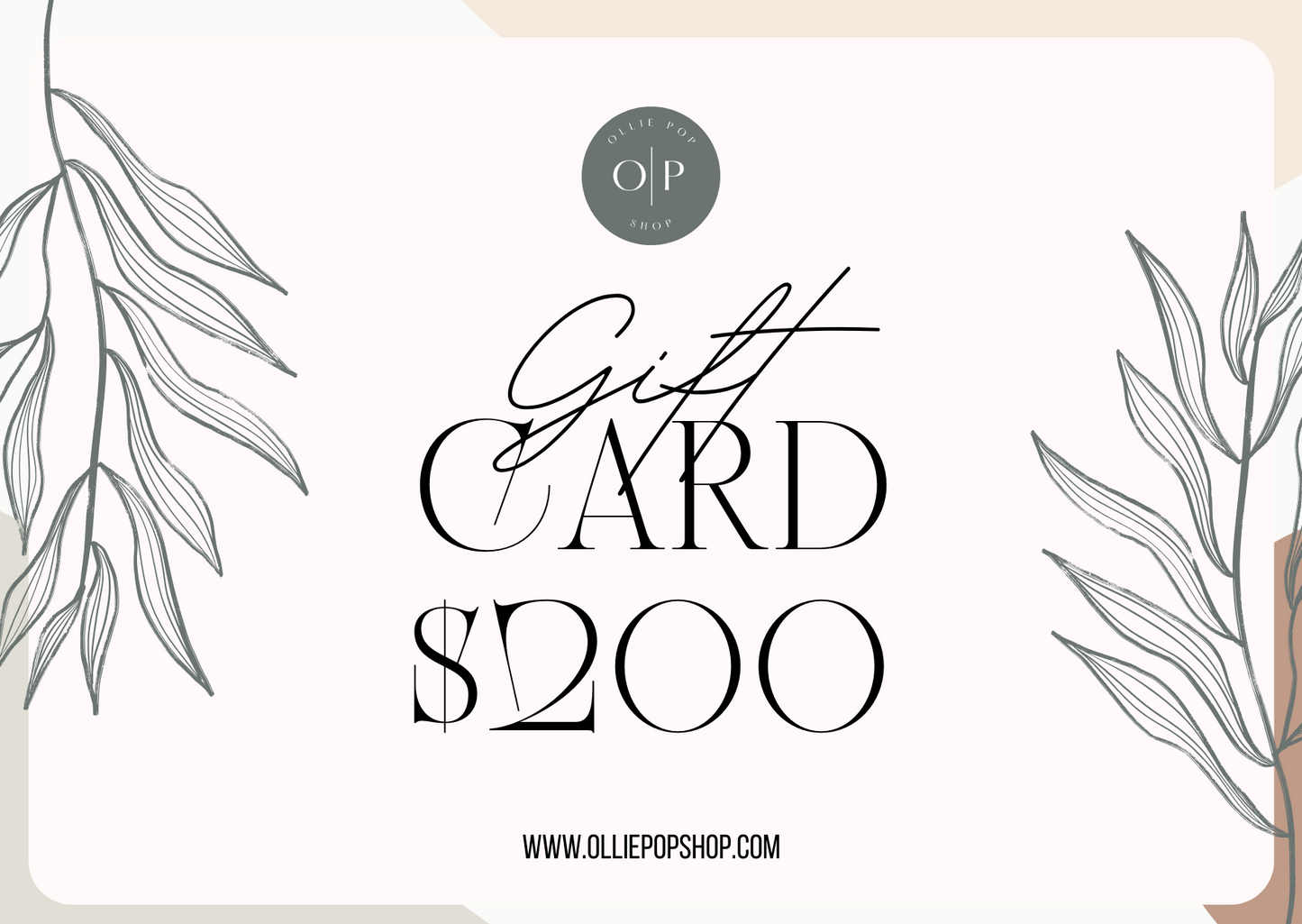 OlliePop Shop Gift Card