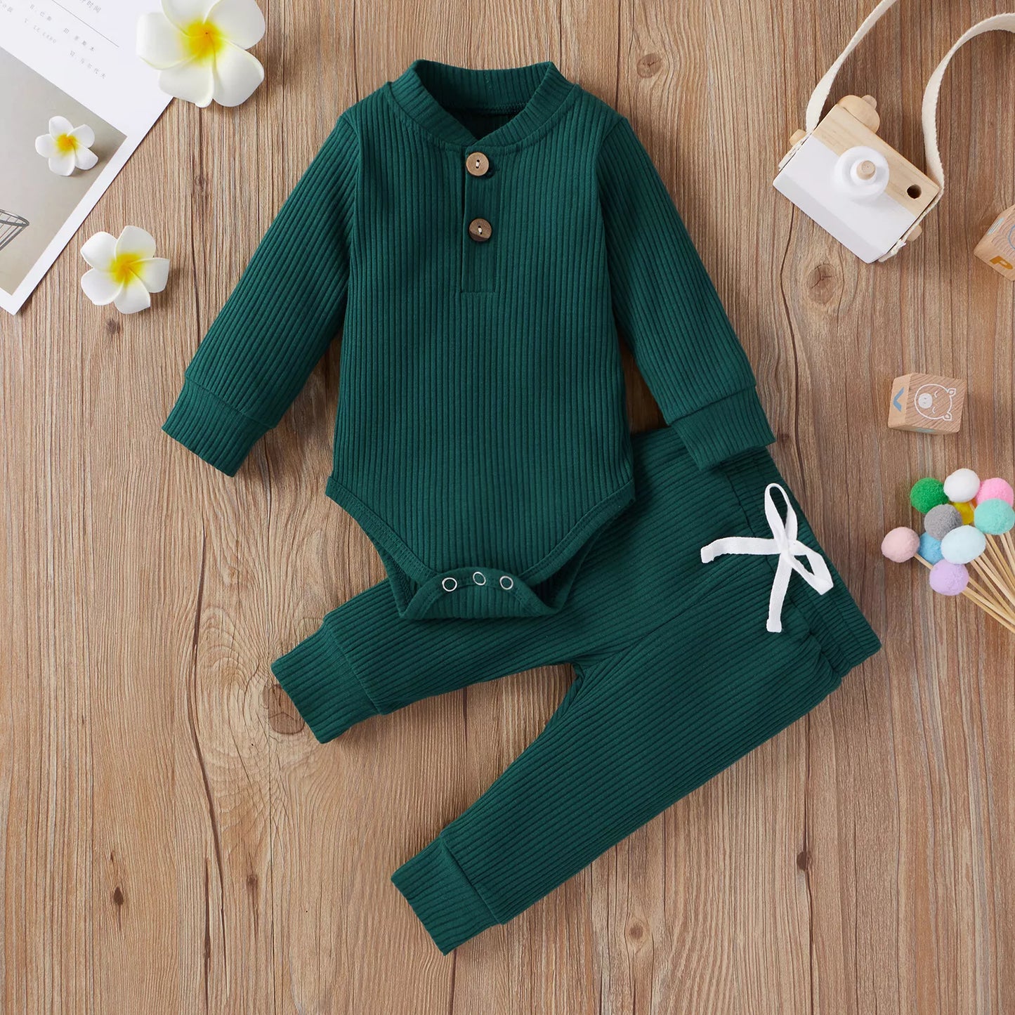 Stretchy Infant Knit Outfit