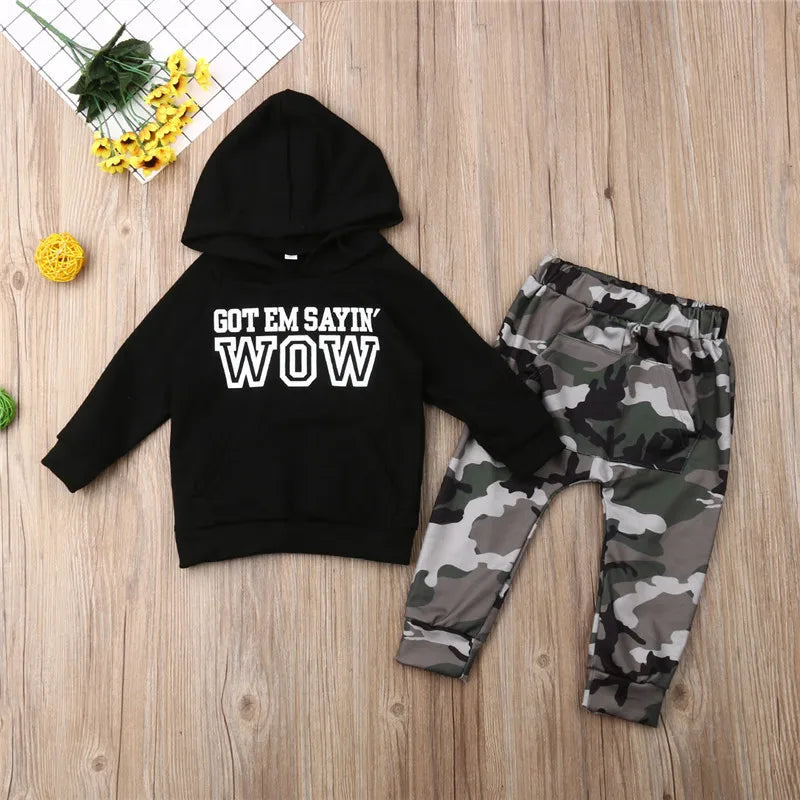 Say Wow Hooded Set