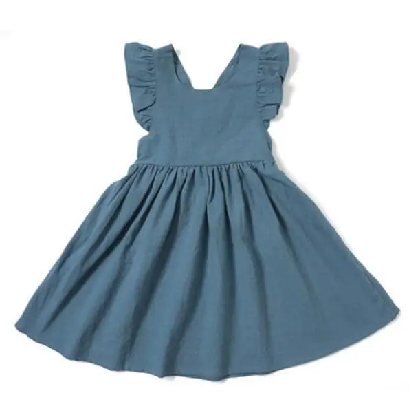 Bow-Back Girls' Dress