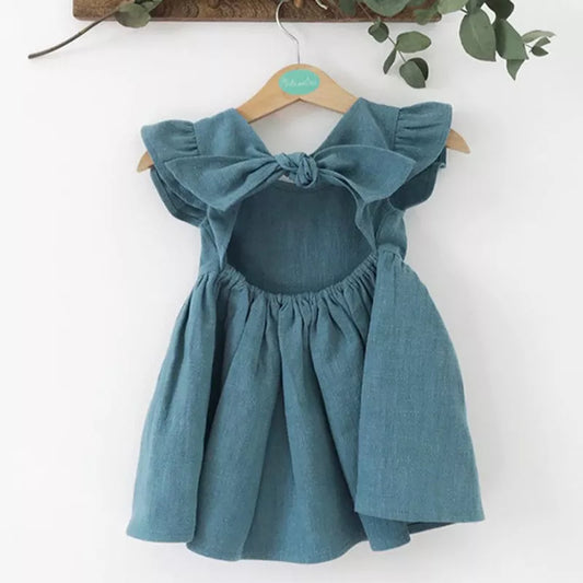 Bow-Back Girls' Dress