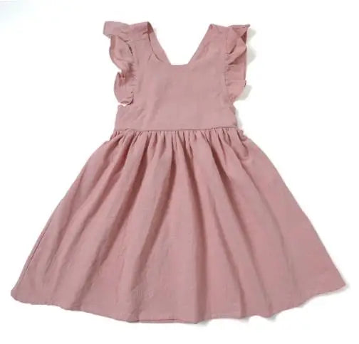 Bow-Back Girls' Dress