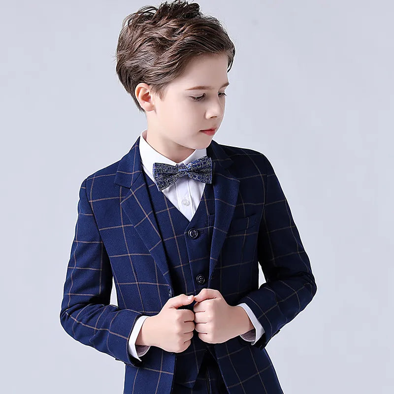 Subtle Fashion Pinstripe 4 Piece Boys Suit