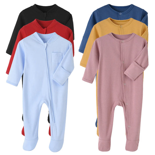 Cotton Zip-Up Onesies