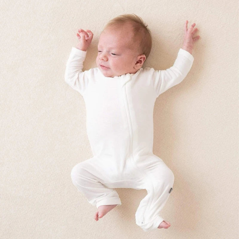 Pastel Zipper Bamboo Onesie