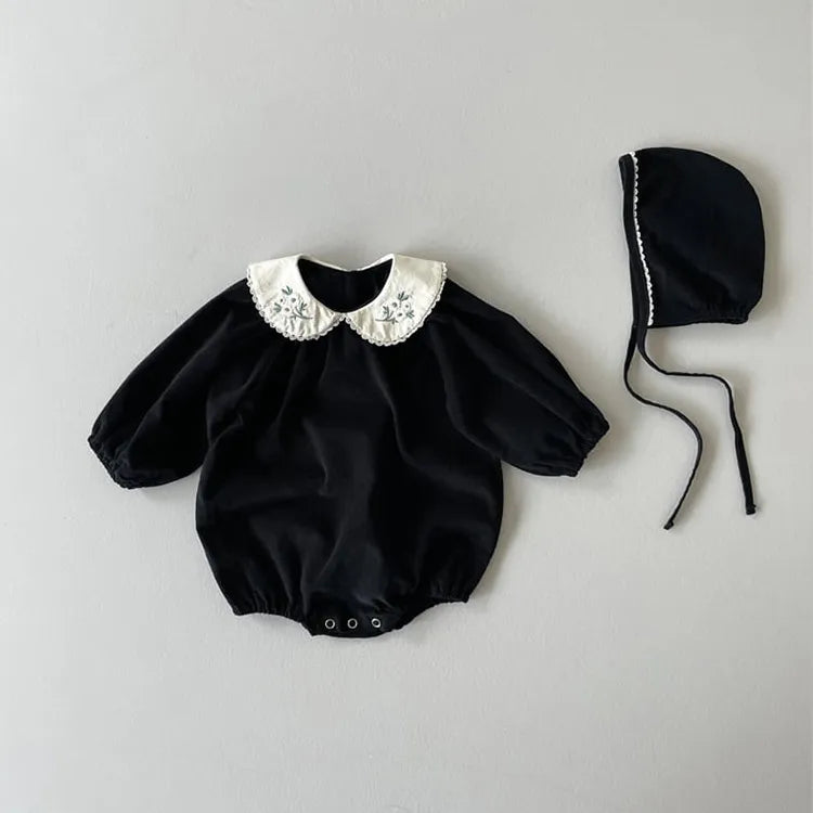 Viola Velvet Black Dress for Baby