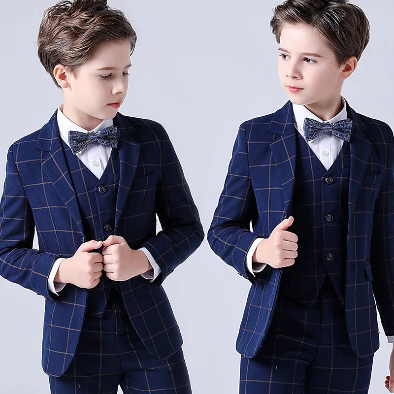 Subtle Fashion Pinstripe 4 Piece Boys Suit