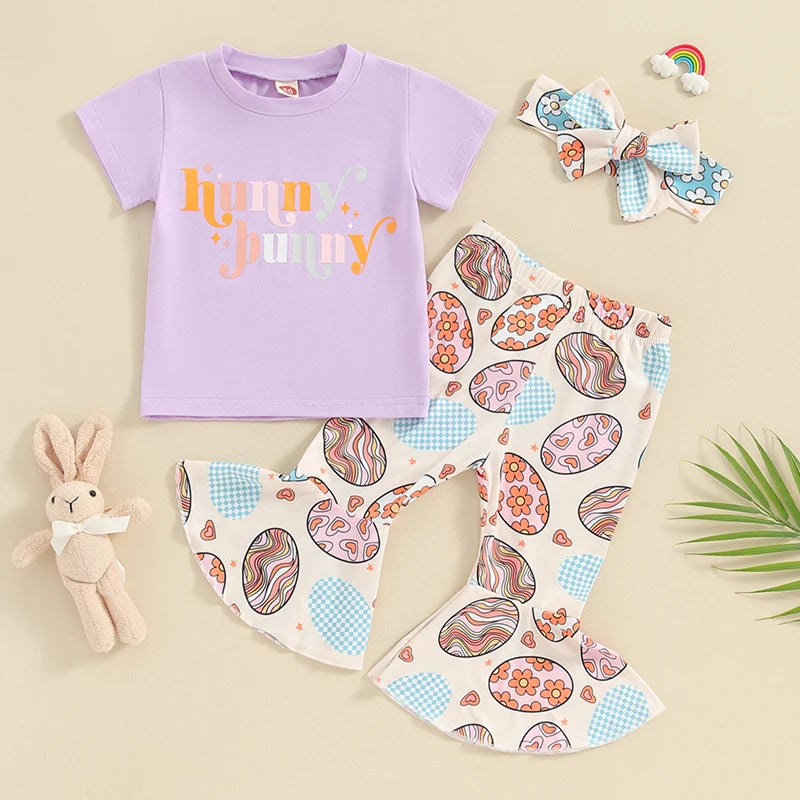 Honey Bunny Flare Pants and Headband Set