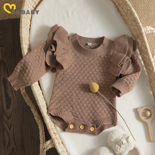 Fill Sleeve Baby Sweater Romper