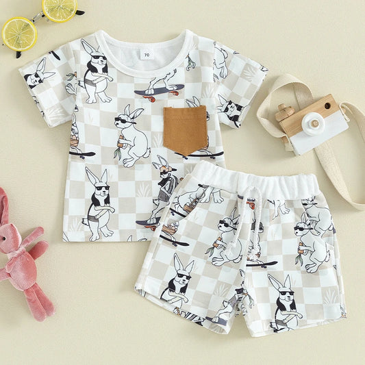 Funny Bunny Shirt & Shorts Set