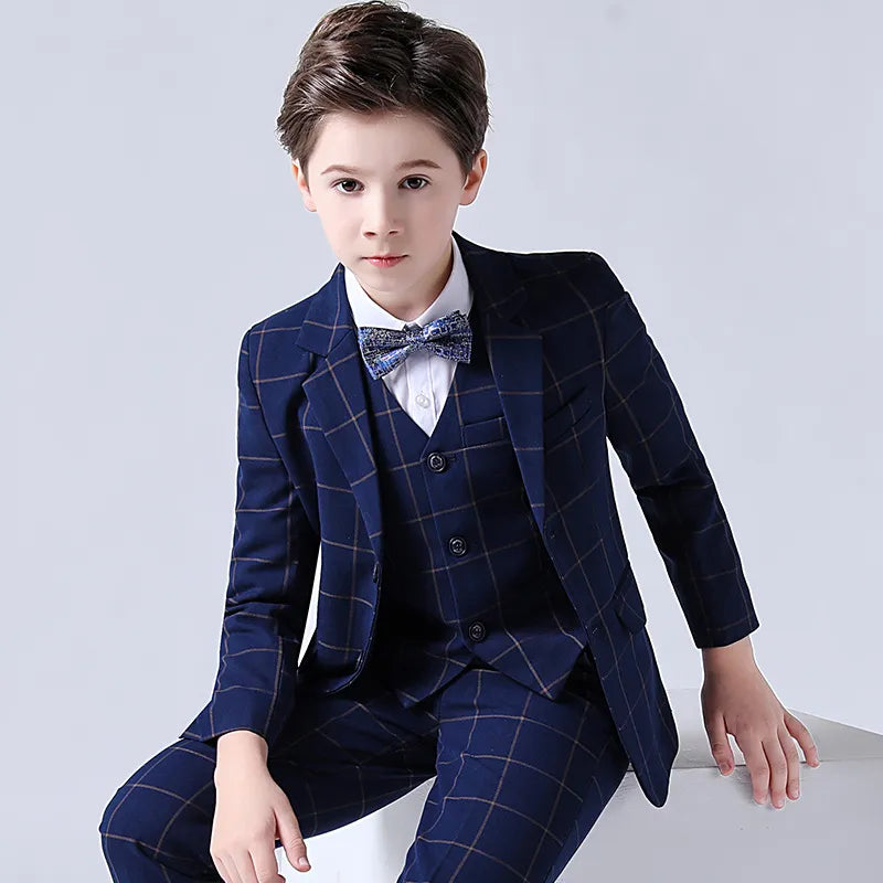 Subtle Fashion Pinstripe 4 Piece Boys Suit