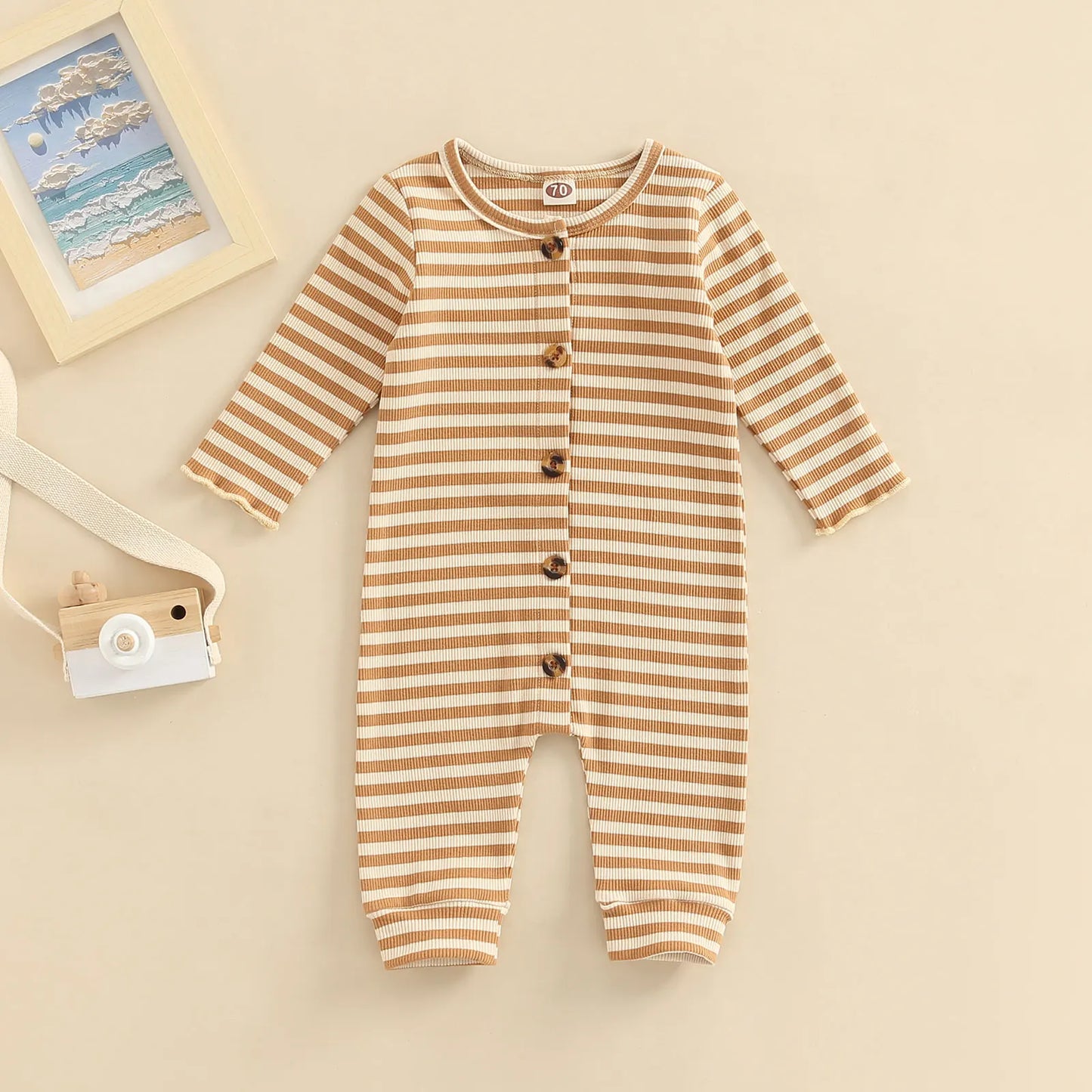 Cotton Striped Onesie