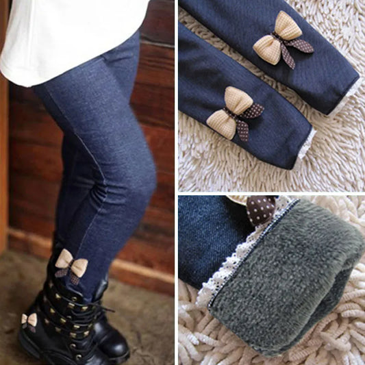 Jean Bow Bottom Leggings