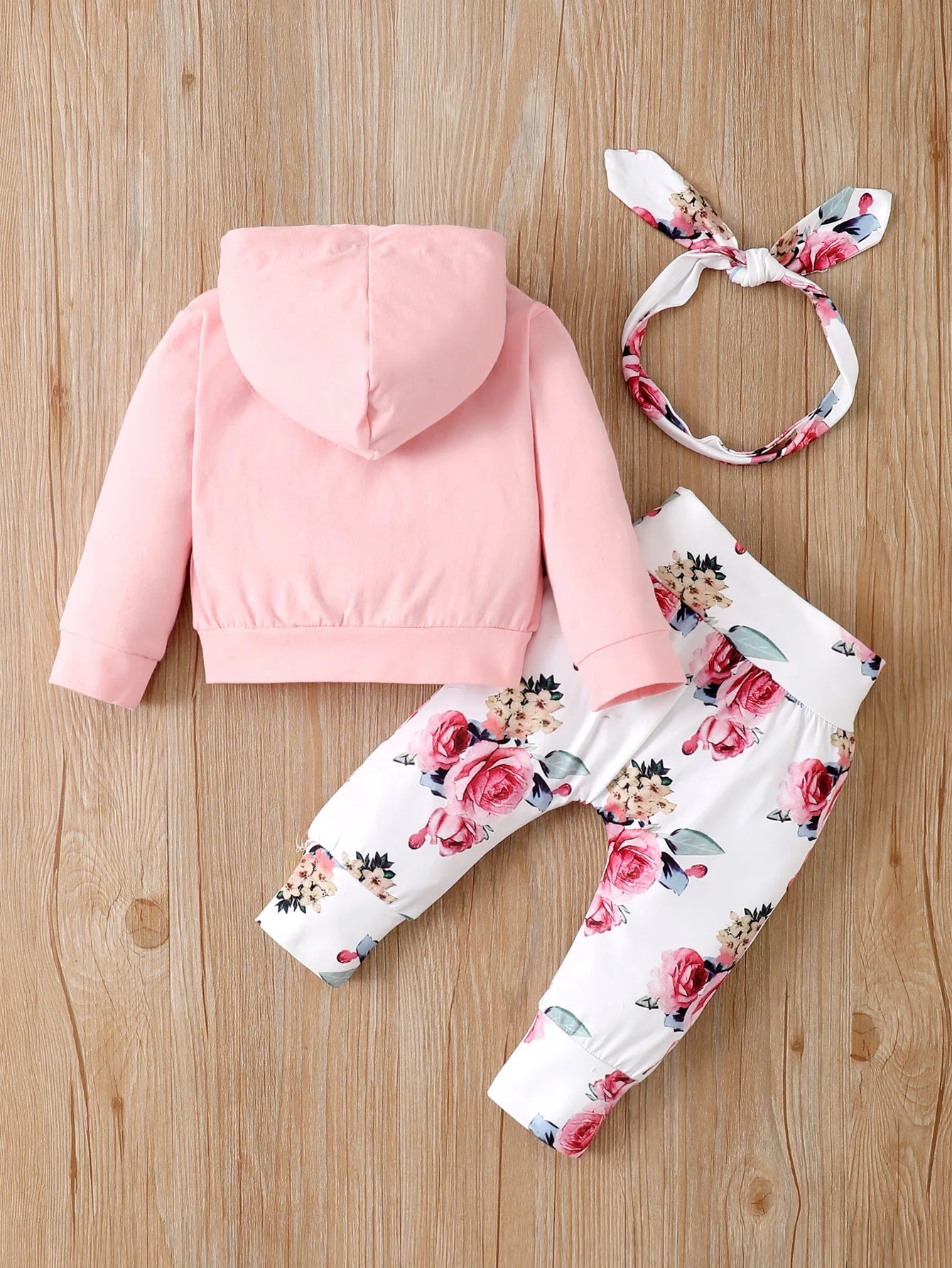 Floral Hoodie and Pants Set