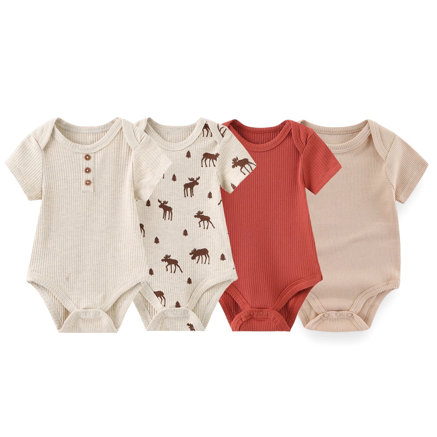 4 Piece Baby Bodysuit