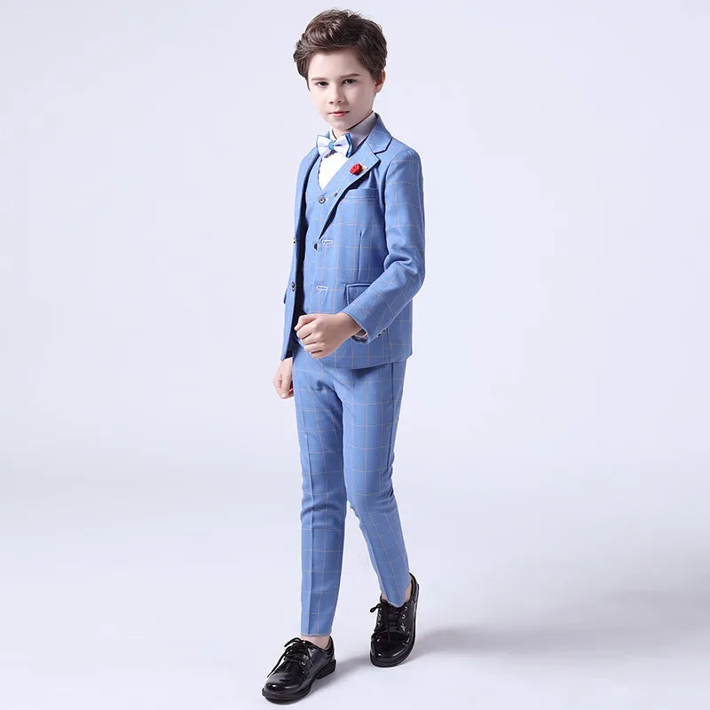 Subtle Fashion Pinstripe 4 Piece Boys Suit