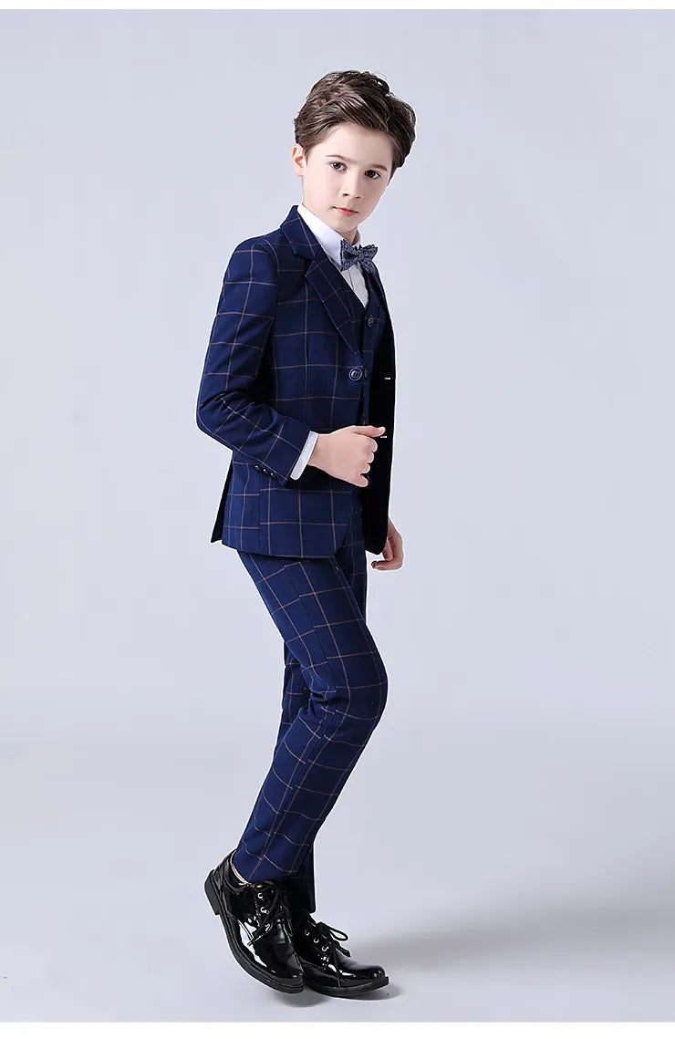 Subtle Fashion Pinstripe 4 Piece Boys Suit