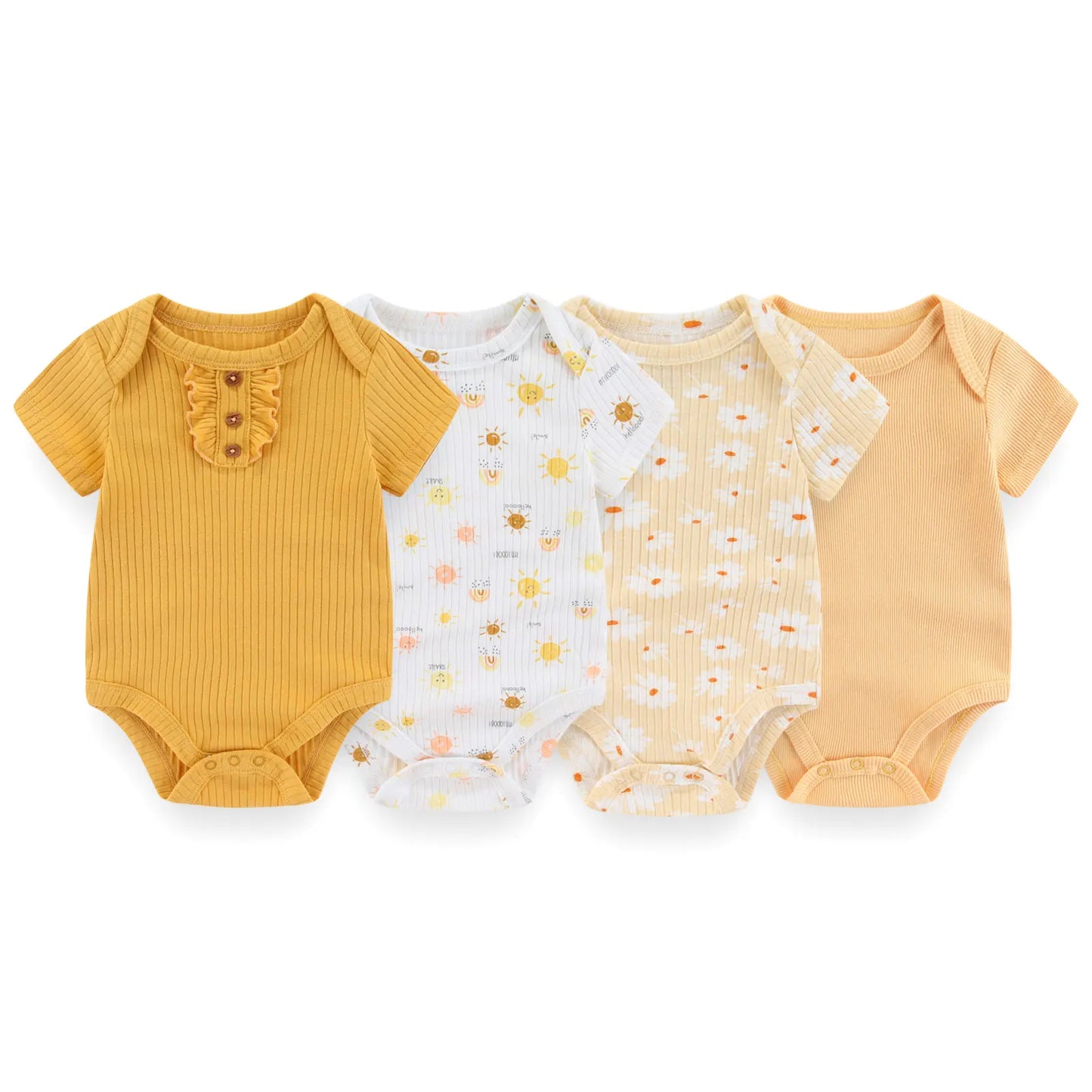 4 Piece Baby Bodysuit