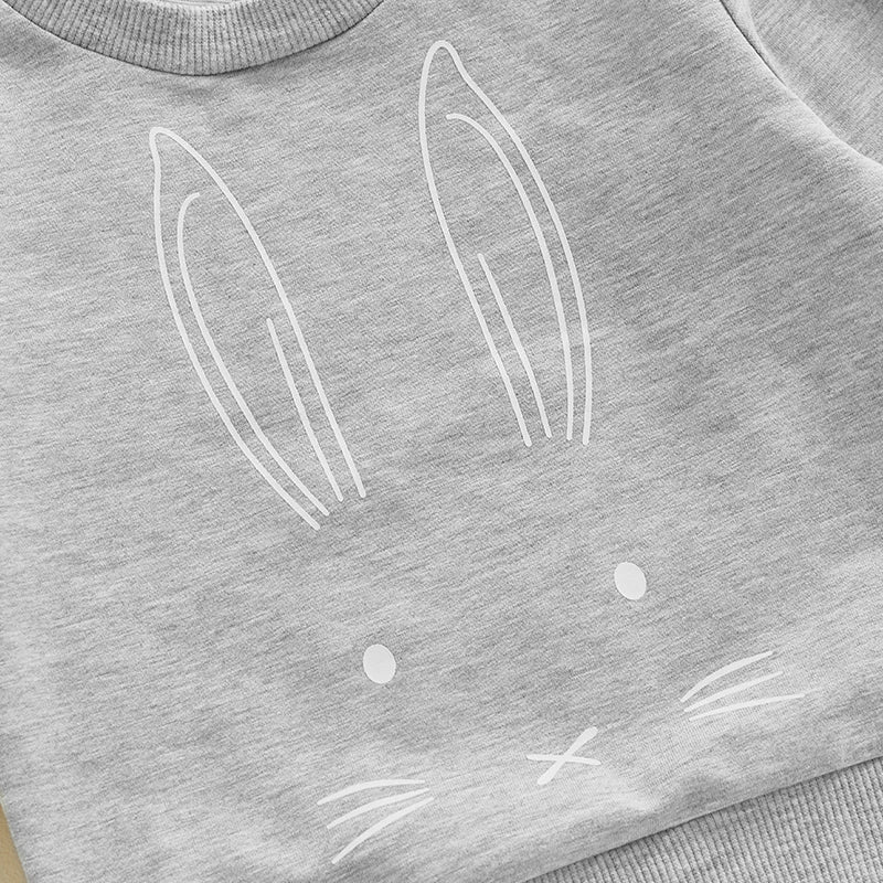 Minimal Bunny Grey Sweater