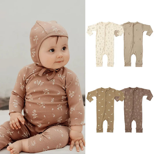 Cotton Onesie Zipper Pajamas