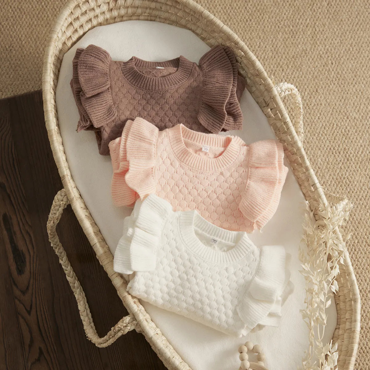 Fill Sleeve Baby Sweater Romper